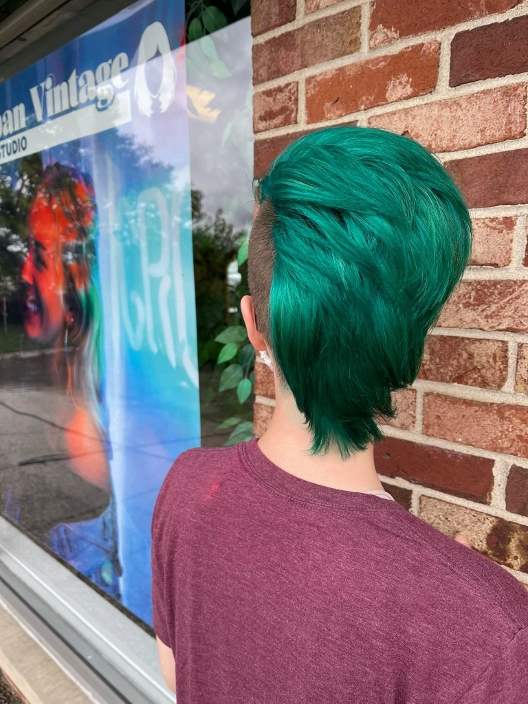 Vivid hair color tailored to individual style