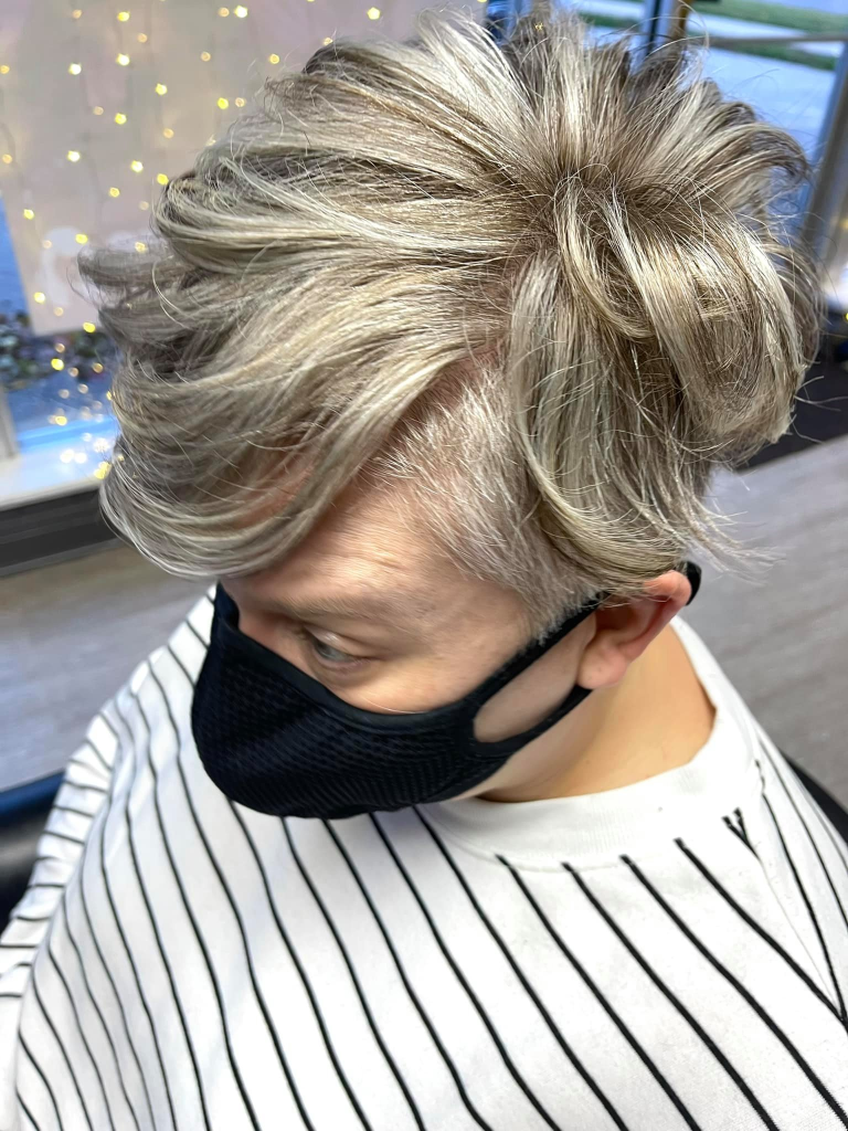 Blonding and brightening hair service at Urban Vintage Hair Studio in Cedar Rapids
