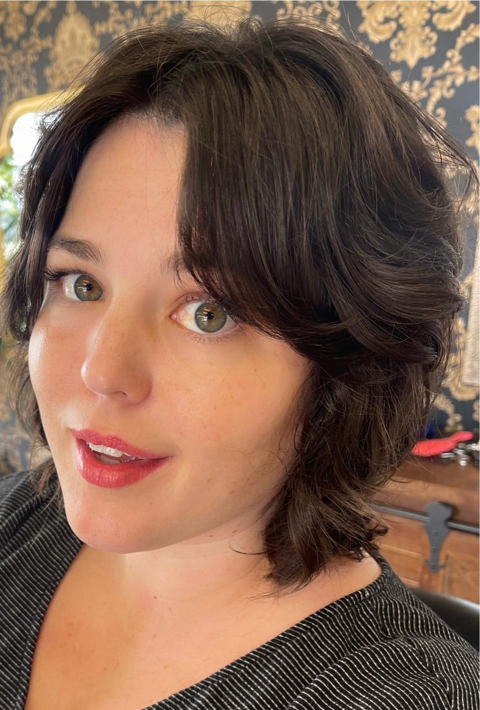 Customized haircut with lived-in texture