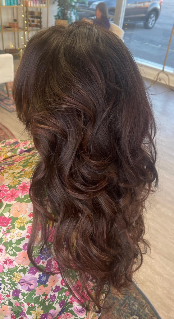Natural-looking balayage designed for low maintenance